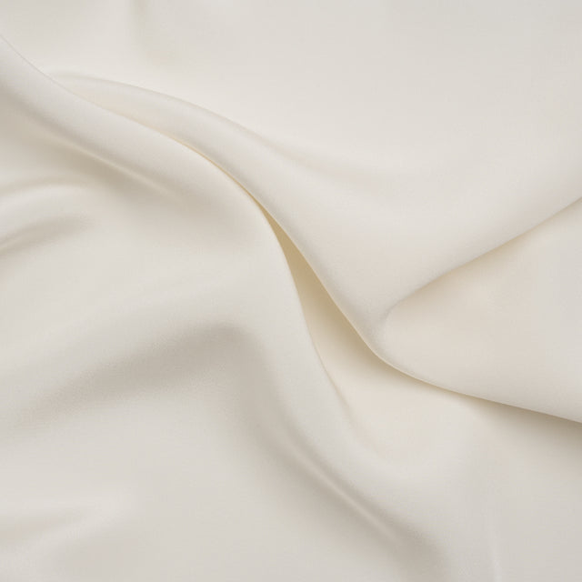 Silk 4-Ply Crepe 44" - Antique White - Premium Collection