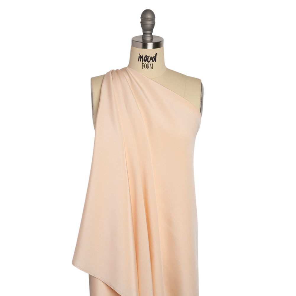 Silk 4-Ply Crepe 44" - Cream Pink - Premium Collection Drape