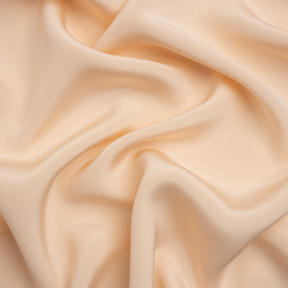 Silk 4-Ply Crepe 44" - Cream Pink - Premium Collection