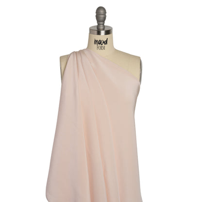 Silk 4-Ply Crepe 44" - Cradle Pink - Premium Collection