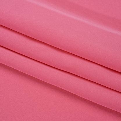 Silk 4-Ply Crepe 44" - Carmine Rose - Premium Collection Folded