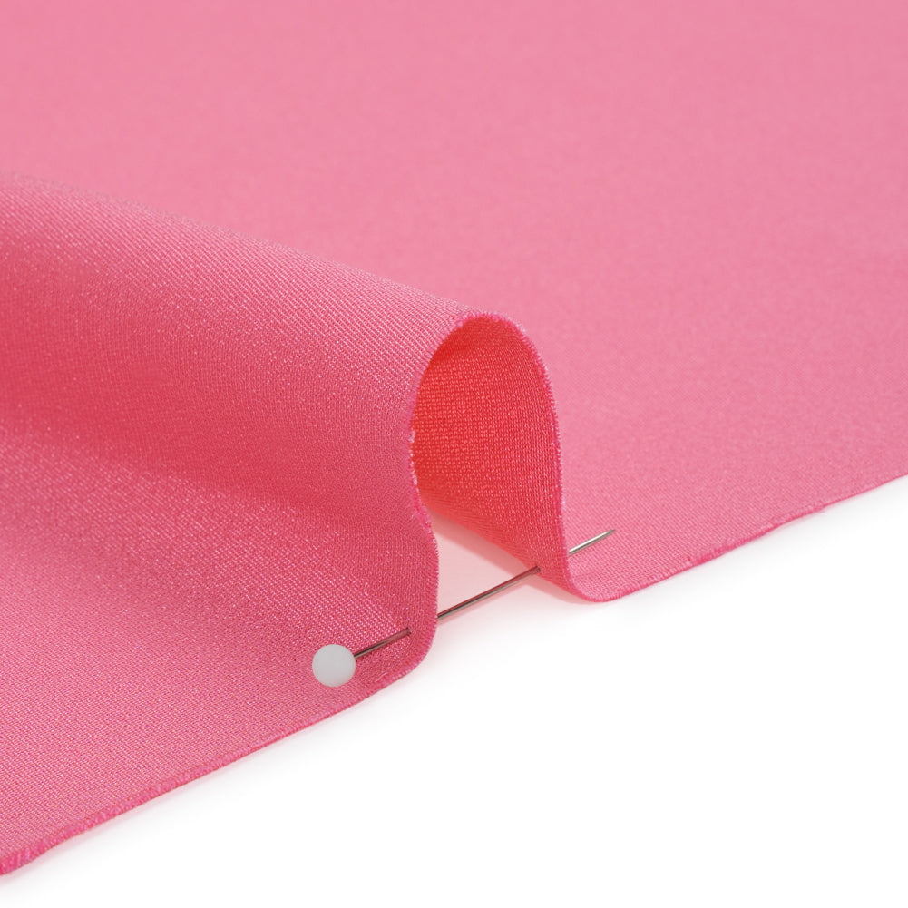 Silk 4-Ply Crepe 44" - Carmine Rose - Premium Collection Detail
