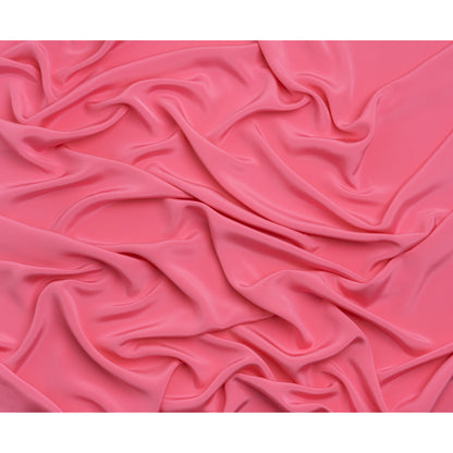 Silk 4-Ply Crepe 44" - Carmine Rose - Premium Collection - Full