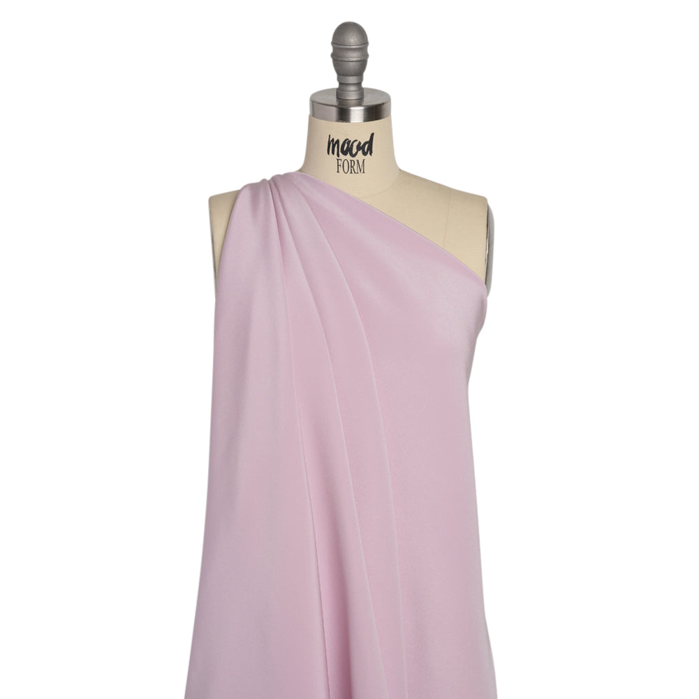 Silk 4-Ply Crepe 44" - Lavender Fog - Premium Collection