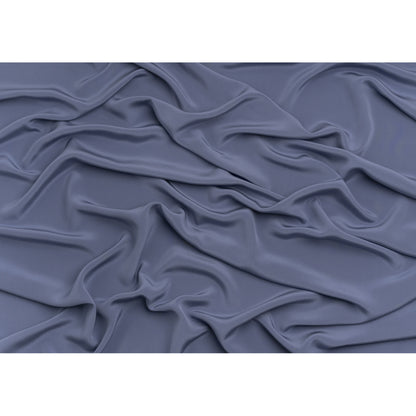 Silk 4-Ply Crepe 44" - Infinity Blue - Premium Collection