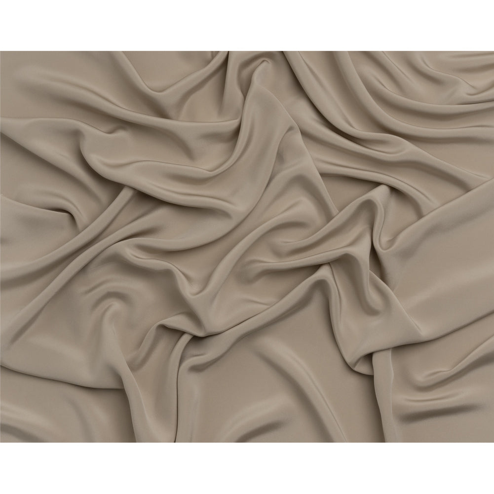 Silk 4-Ply Crepe 44" - Feather Gray - Premium Collection