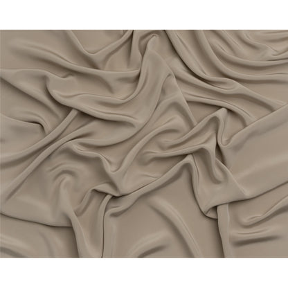 Silk 4-Ply Crepe 44" - Feather Gray - Premium Collection