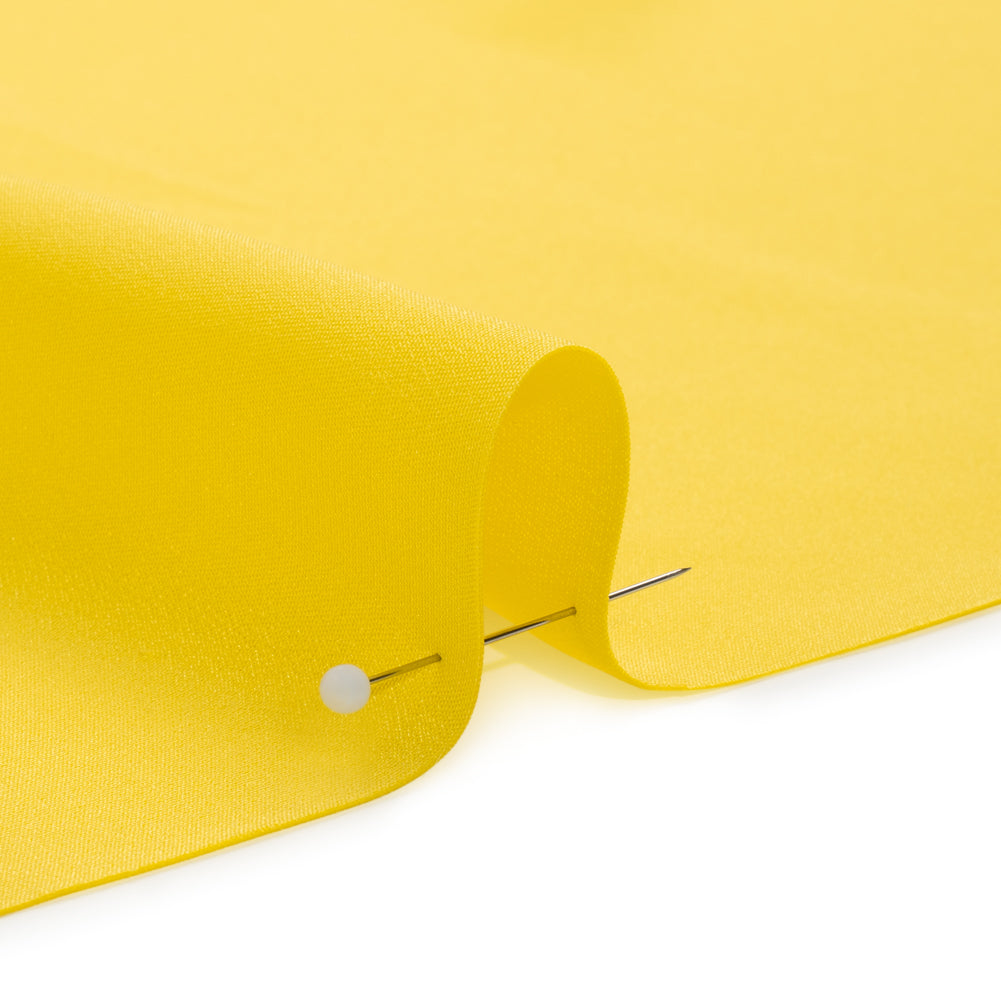Silk 4-Ply Crepe 44" - Buttercup Yellow - Premium Collection Detail