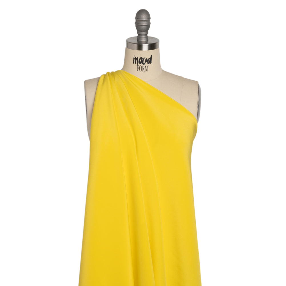 Silk 4-Ply Crepe 44" - Buttercup Yellow - Premium Collection Drape