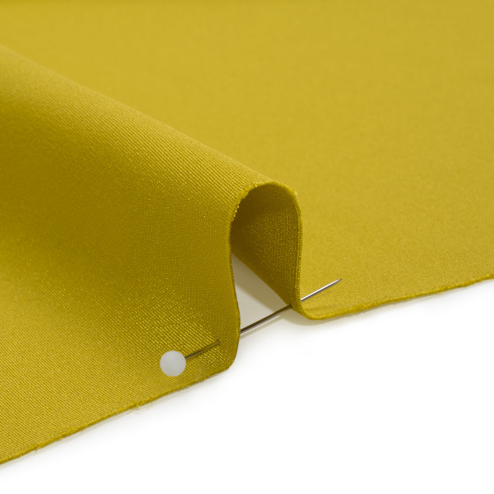 Silk 4-Ply Crepe 44" - Warm Olive - Premium Collection Detail