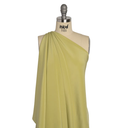 Silk 4-Ply Crepe 44" - Nile Green - Premium Collection Detail