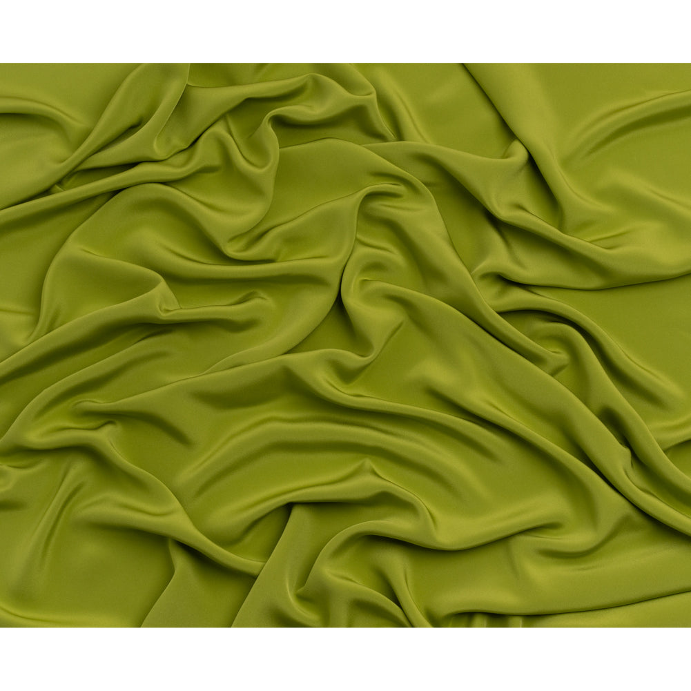 Silk 4-Ply Crepe 44" - Peridot Green - Premium Collection - Full