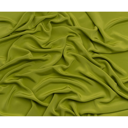 Silk 4-Ply Crepe 44" - Peridot Green - Premium Collection