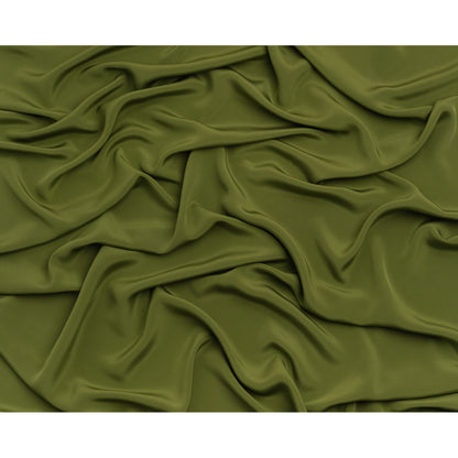 Silk 4-Ply Crepe 44" - Pesto Green - Premium Collection