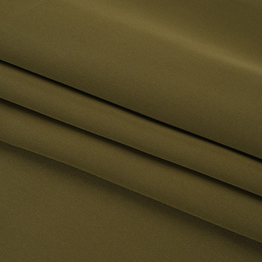 Silk 4-Ply Crepe 44" - Olive Green - Premium Collection