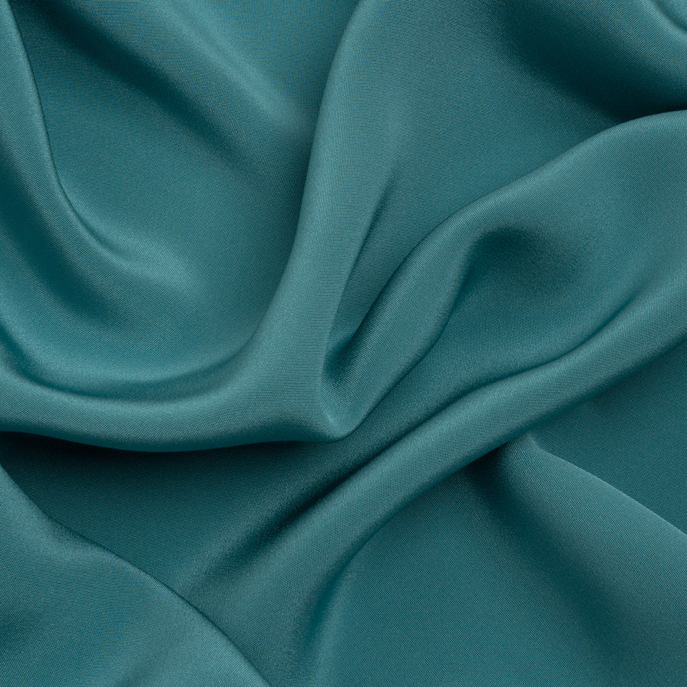Silk 4-Ply Crepe 44" - Colonial Blue - Premium Collection
