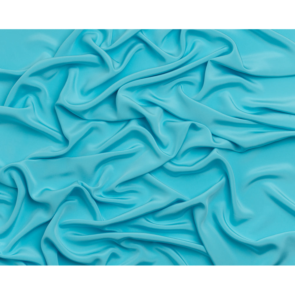 Silk 4-Ply Crepe 44" - Angel Blue - Premium Collection - Full