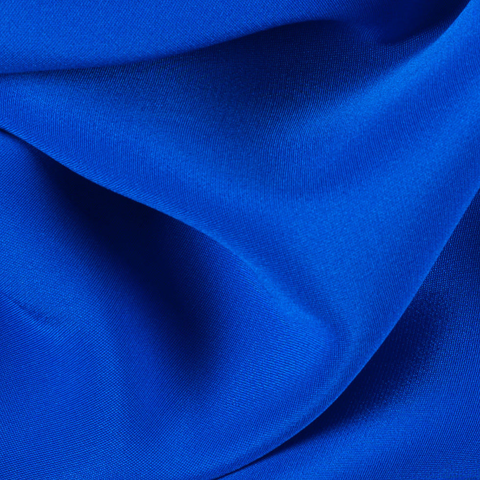 Silk 4-Ply Crepe 44" - Princess Blue - Premium Collection Detail