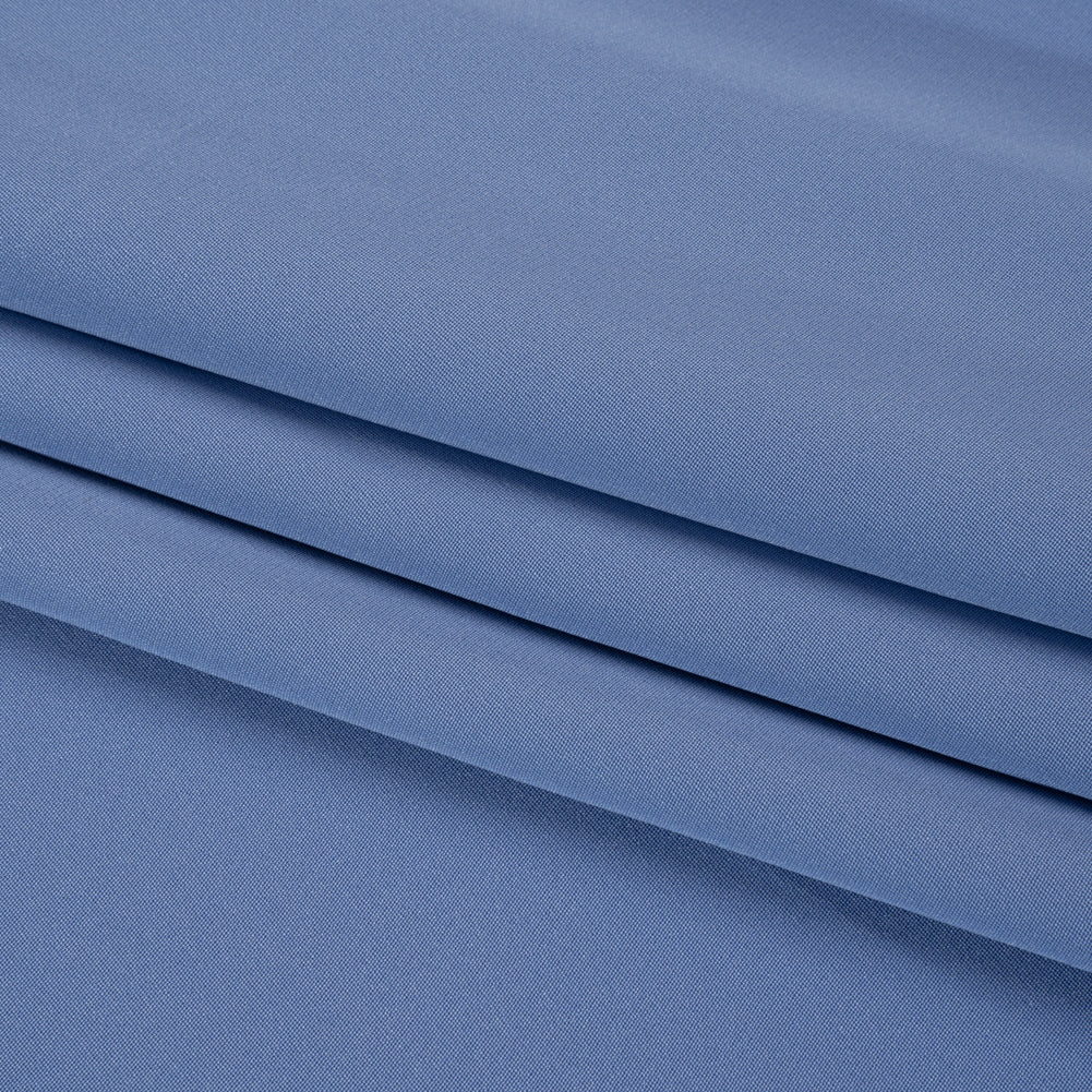 Silk 4-Ply Crepe 44" - Regatta Blue - Premium Collection - Folded