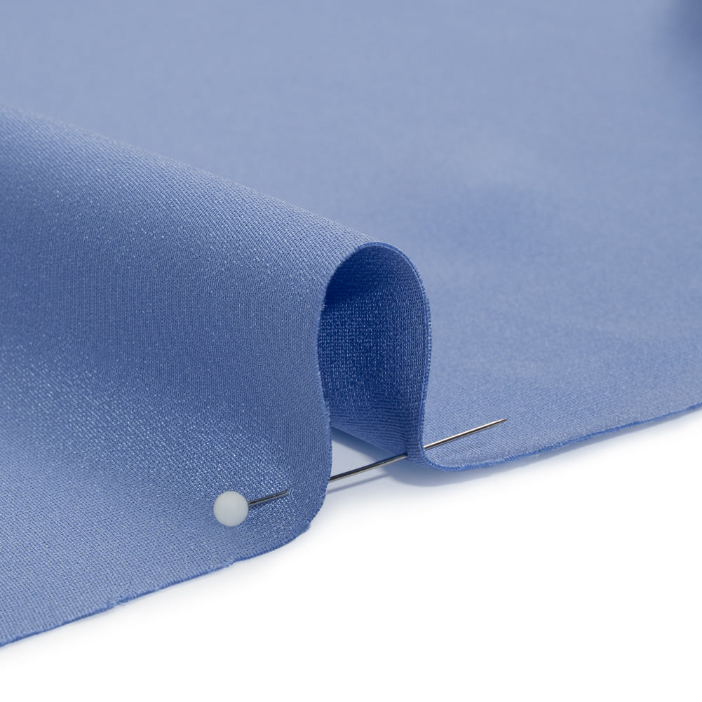 Silk 4-Ply Crepe 44" - Regatta Blue - Premium Collection - Detail