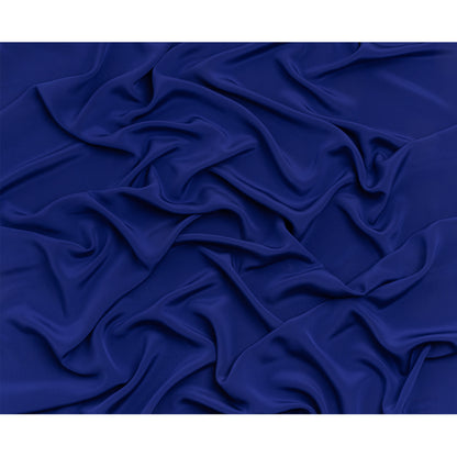 Silk 4-Ply Crepe 44" - Mazarine Blue - Premium Collection