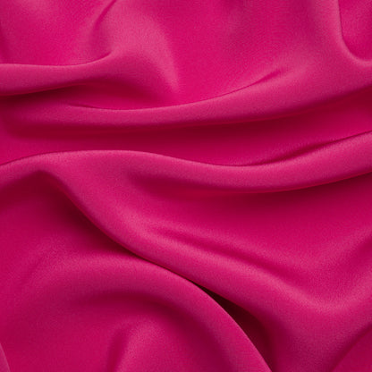 Silk 4-Ply Crepe 44" - Beetroot - Premium Collection