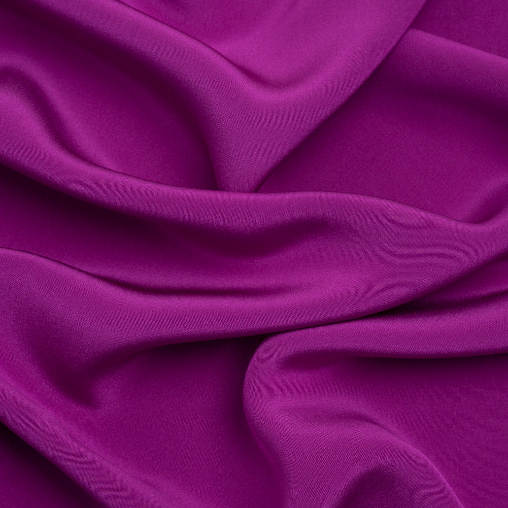 Silk 4-Ply Crepe 44" - Sparkling Purple - Premium Collection