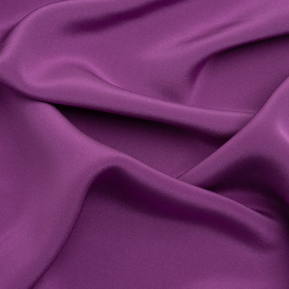 Silk 4-Ply Crepe 44" - Bright Purple - Premium Collection