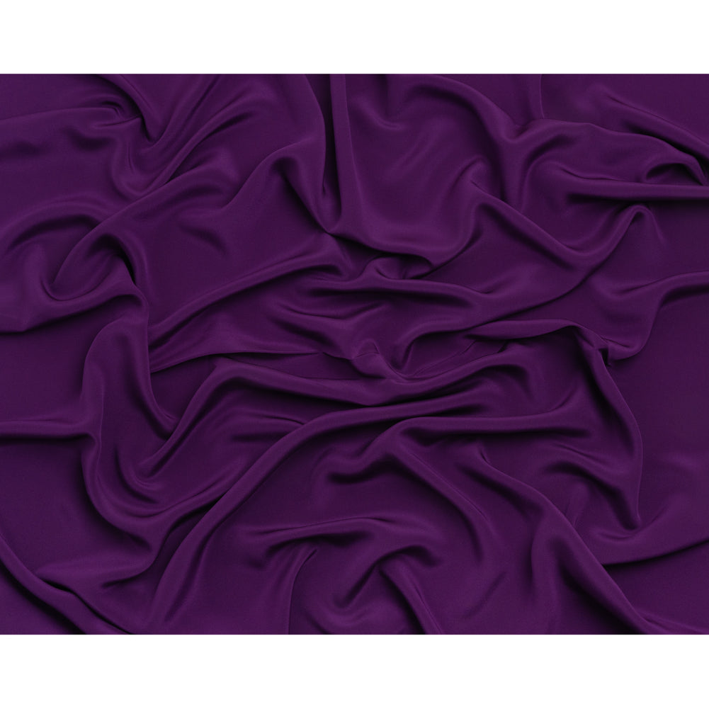 Crepé de seda de 4 capas, 44 pulgadas - Púrpura Majestad - Colección Premium