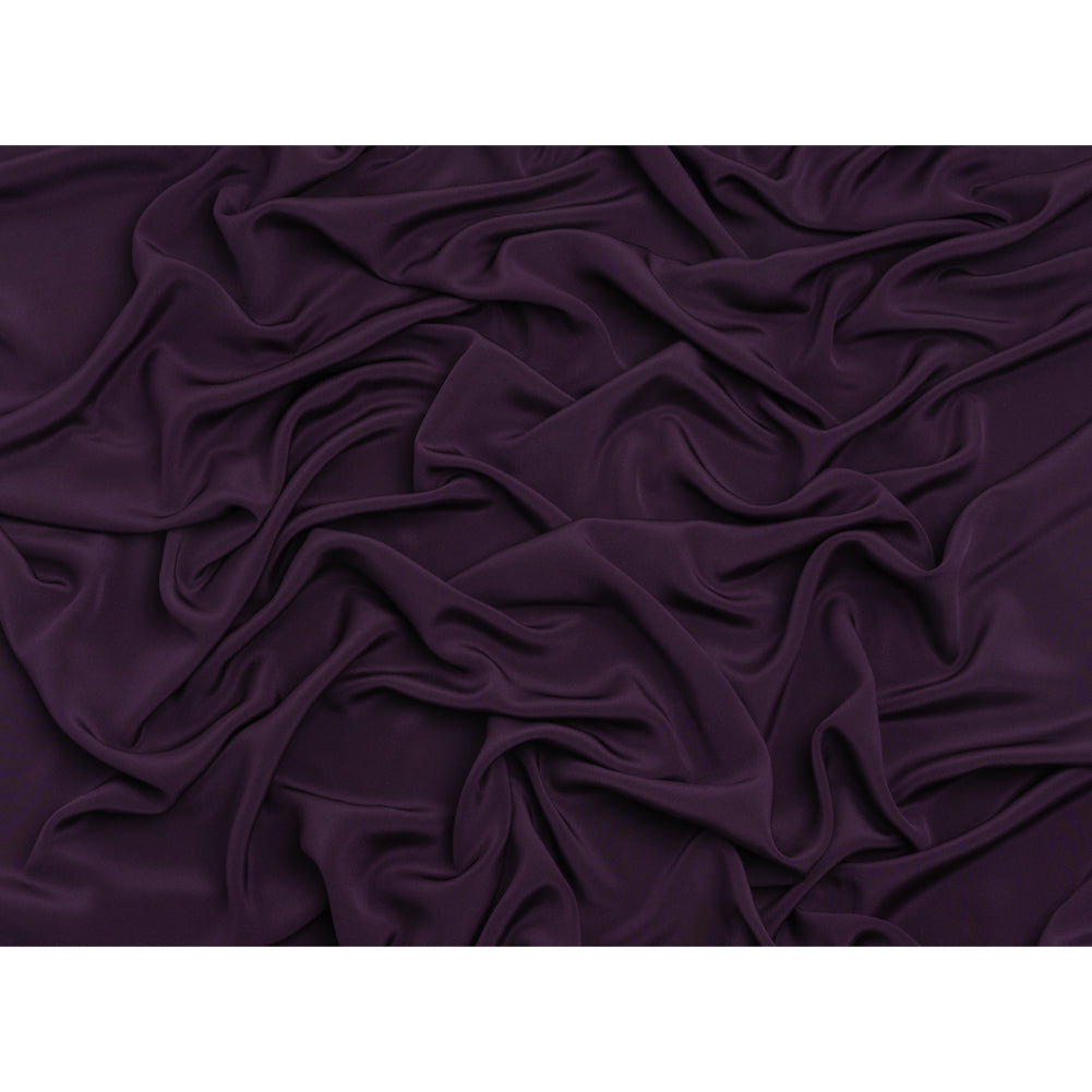 Silk 4-Ply Crepe 44" - Blackberry - Premium Collection