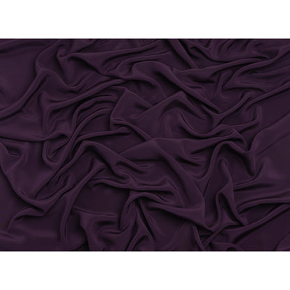 Silk 4-Ply Crepe 44" - Blackberry - Premium Collection