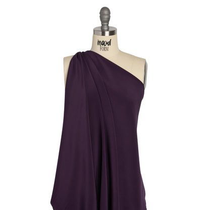 Silk 4-Ply Crepe 44" - Blackberry - Premium Collection