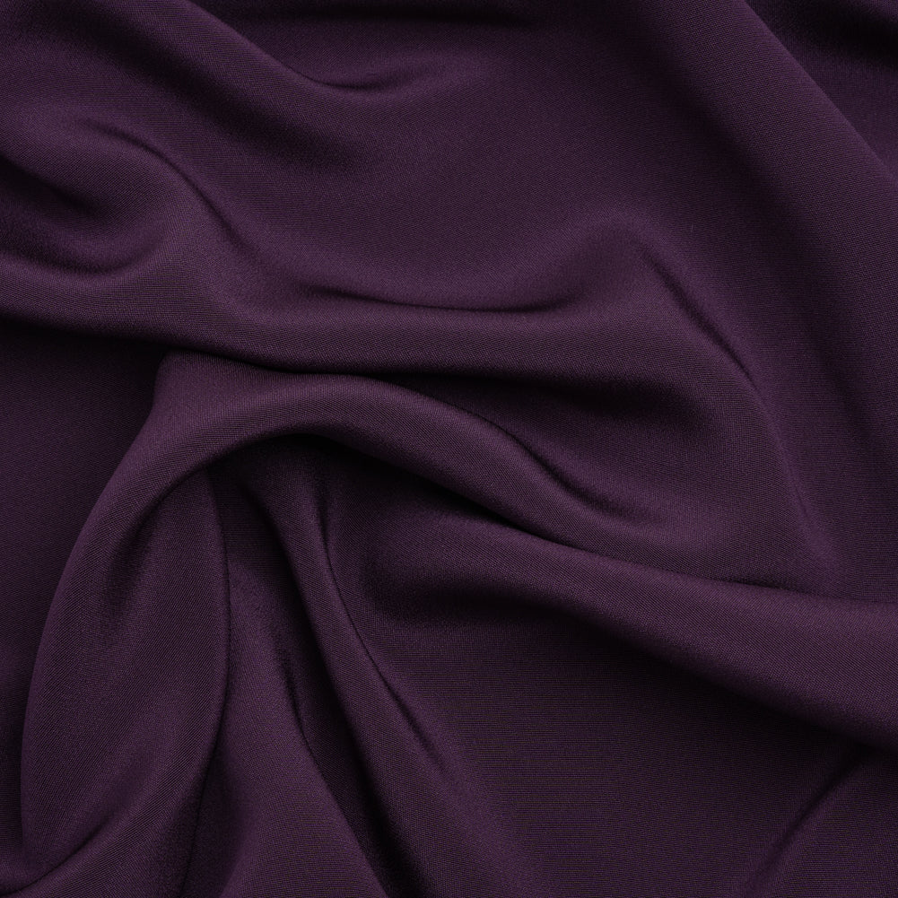 Silk 4-Ply Crepe 44" - Blackberry - Premium Collection