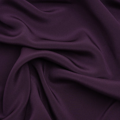 Silk 4-Ply Crepe 44" - Blackberry - Premium Collection