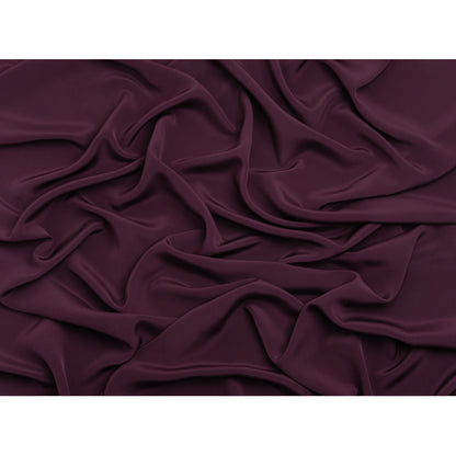 Crepé de seda de 4 capas, 44 pulgadas - Berenjena - Colección Premium