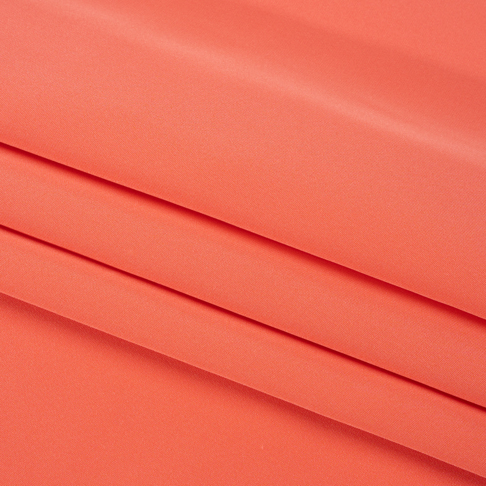 Silk 4-Ply Crepe 44" - Coral - Premium Collection