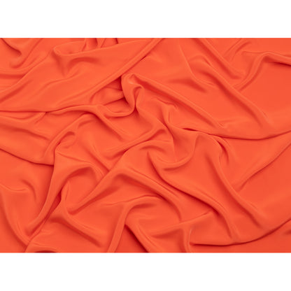 Silk 4-Ply Crepe 44" - Mandarin - Premium Collection