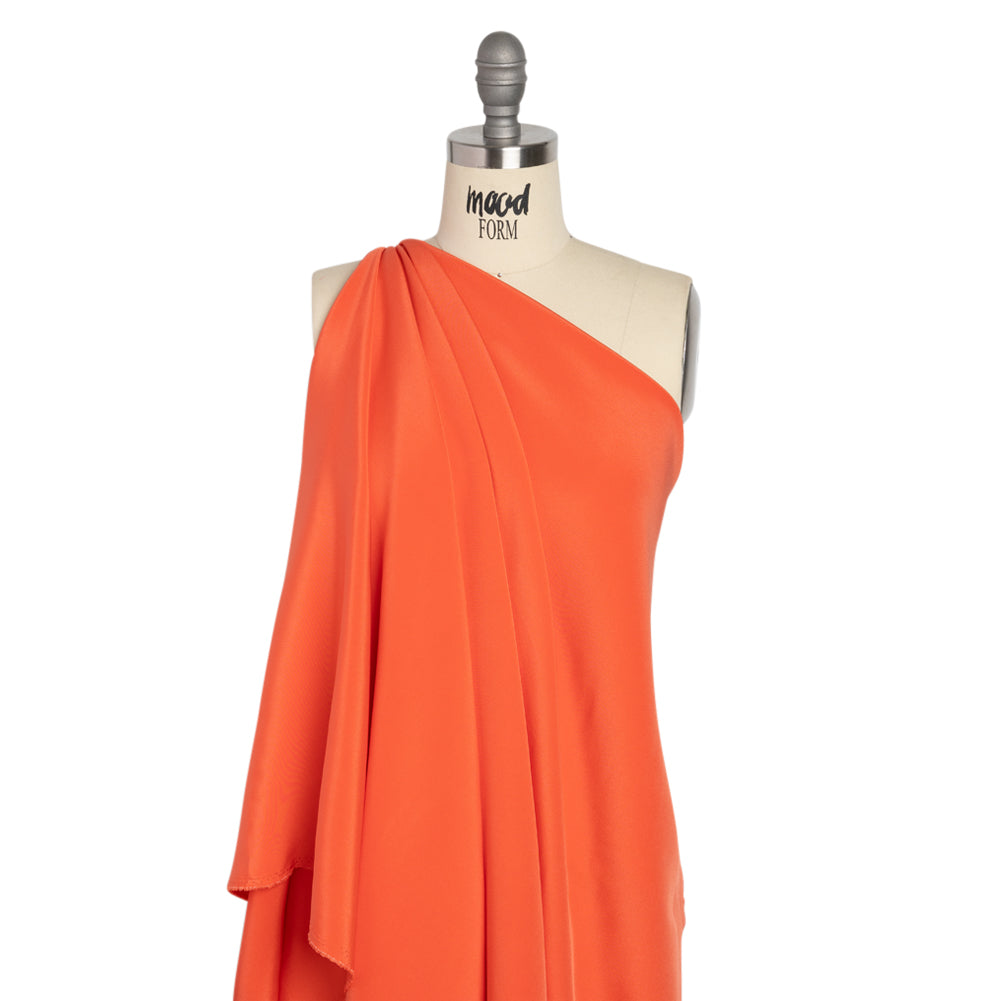 Silk 4-Ply Crepe 44" - Mandarin - Premium Collection - Drape