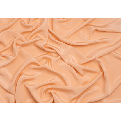 Silk 4-Ply Crepe 44" - Peach - Premium Collection - Full