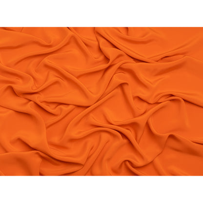 Silk 4-Ply Crepe 44" - Burnt Orange - Premium Collection