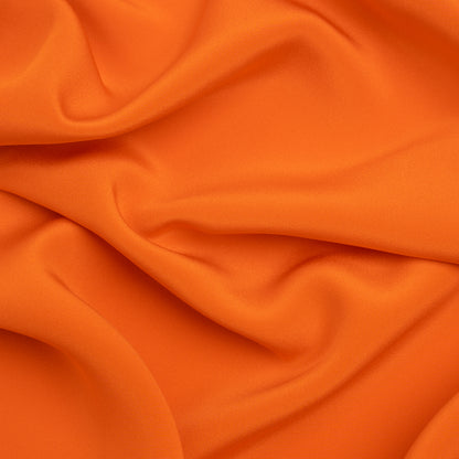 Silk 4-Ply Crepe 44" - Burnt Orange - Premium Collection