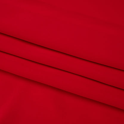 Crepé de seda de 4 capas, 112 cm (44") - Rojo - Colección Premium