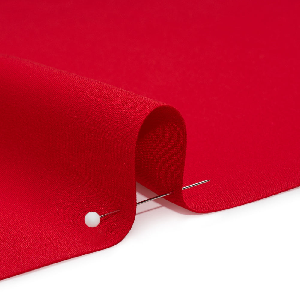 Crepé de seda de 4 capas, 112 cm (44") - Rojo - Colección Premium