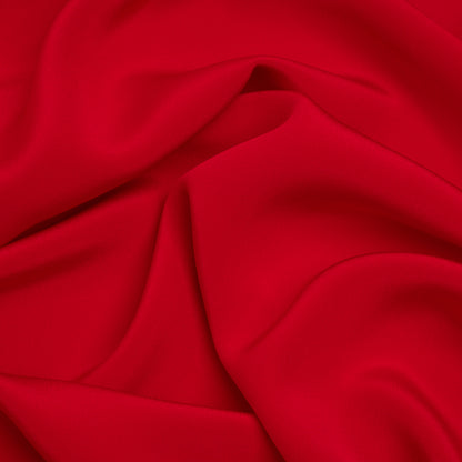 Silk 4-Ply Crepe 44" - Red - Premium Collection