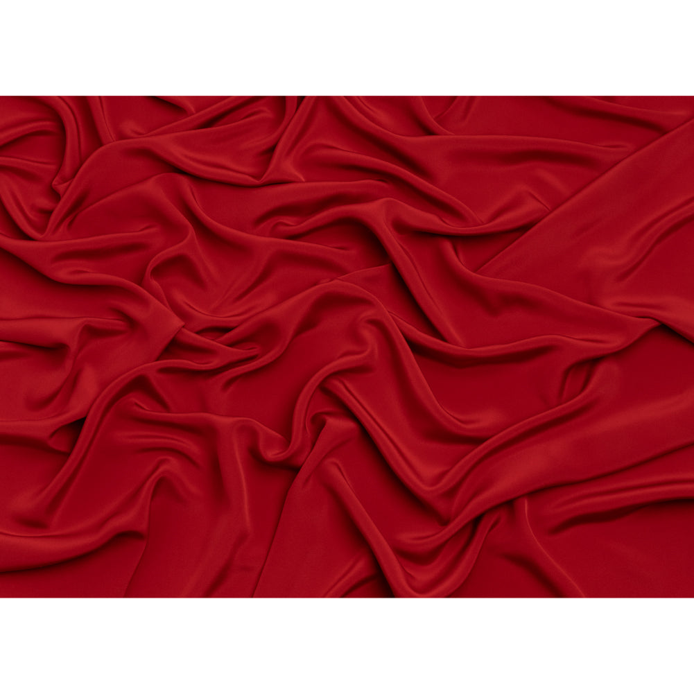 Silk 4-Ply Crepe 44" - Tango Red - Premium Collection - Full