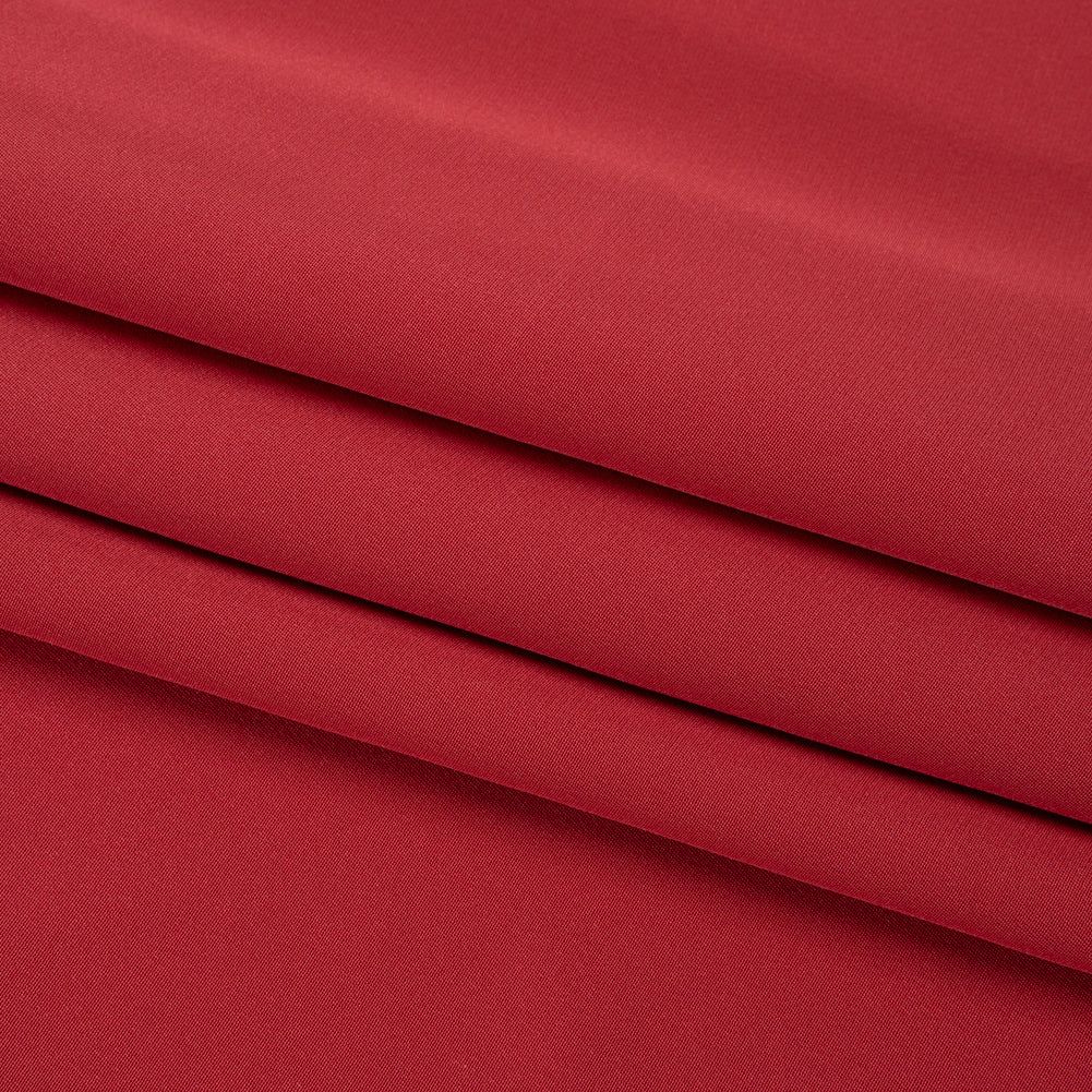 Silk 4-Ply Crepe 44" - Brick - Premium Collection Folded