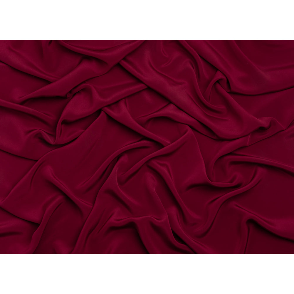 Silk 4-Ply Crepe 44" - Wine - Premium Collection