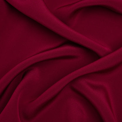 Silk 4-Ply Crepe 44" - Wine - Premium Collection