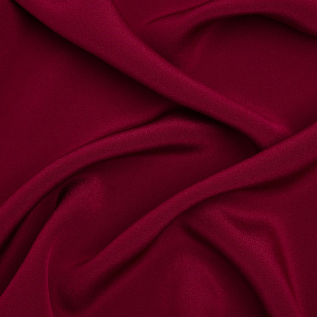 Silk 4-Ply Crepe 44" - Wine - Premium Collection