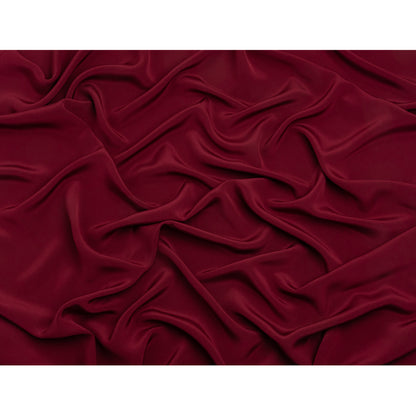 Silk 4-Ply Crepe 44" - Maroon - Premium Collection
